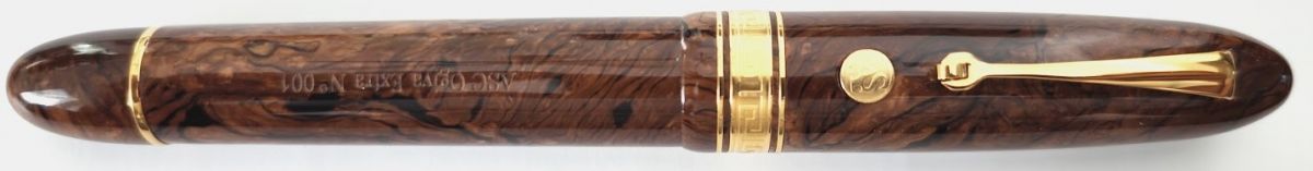 Ogiva - ASC Ogiva Burlwwod Celluloid Fountain Pen Serial #001